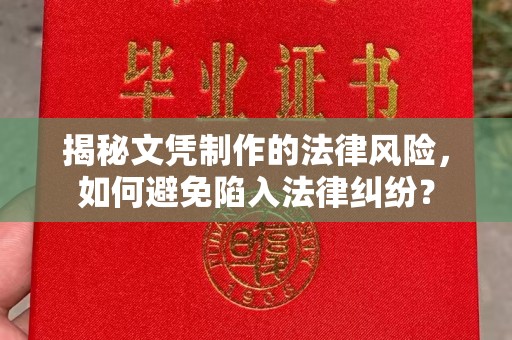 麻栗坡揭秘文凭制作的法律风险，如何避免陷入法律纠纷？