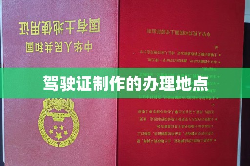 麻栗坡驾驶证制作的办理地点