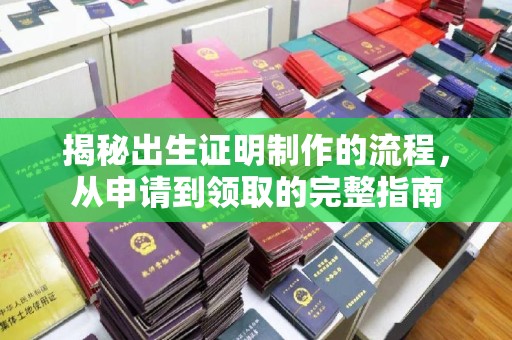 麻栗坡揭秘出生证明制作的流程，从申请到领取的完整指南