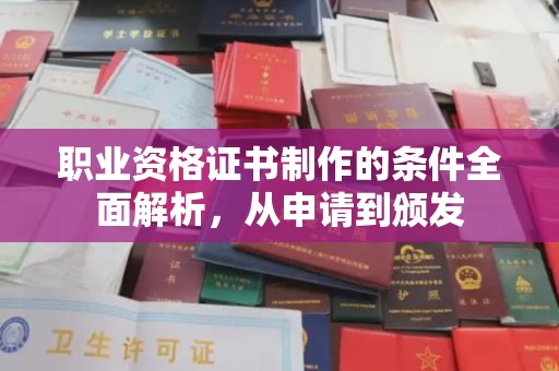 麻栗坡职业资格证书制作的条件全面解析，从申请到颁发