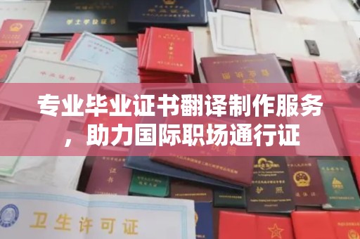 麻栗坡专业毕业证书翻译制作服务，助力国际职场通行证