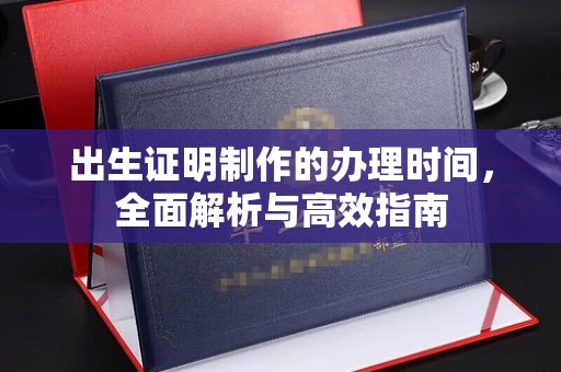 麻栗坡出生证明制作的办理时间，全面解析与高效指南