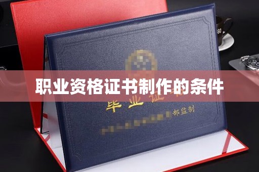 麻栗坡职业资格证书制作的条件