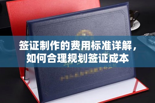 麻栗坡签证制作的费用标准详解，如何合理规划签证成本